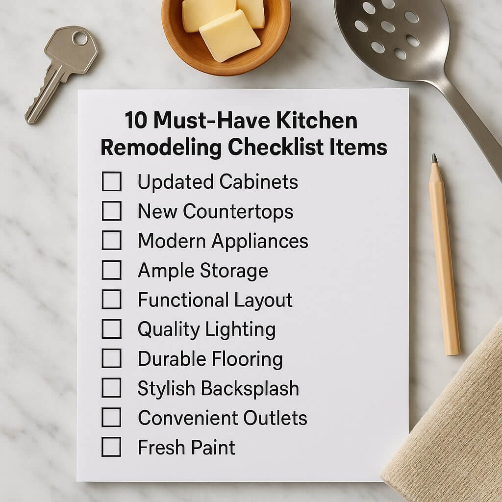10 Must-Have Kitchen Remodeling Checklist Items