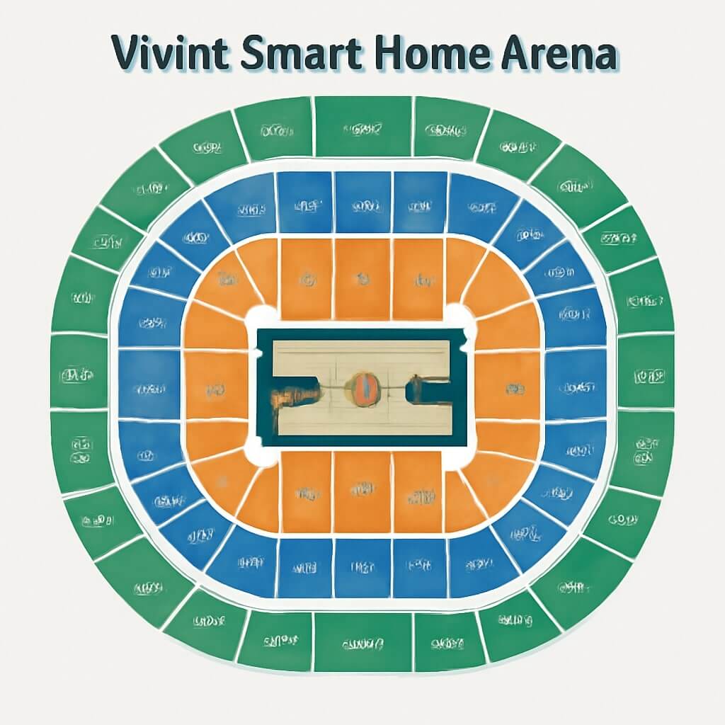 What Does the Vivint Smart Home Arena Seating Chart Look Like?