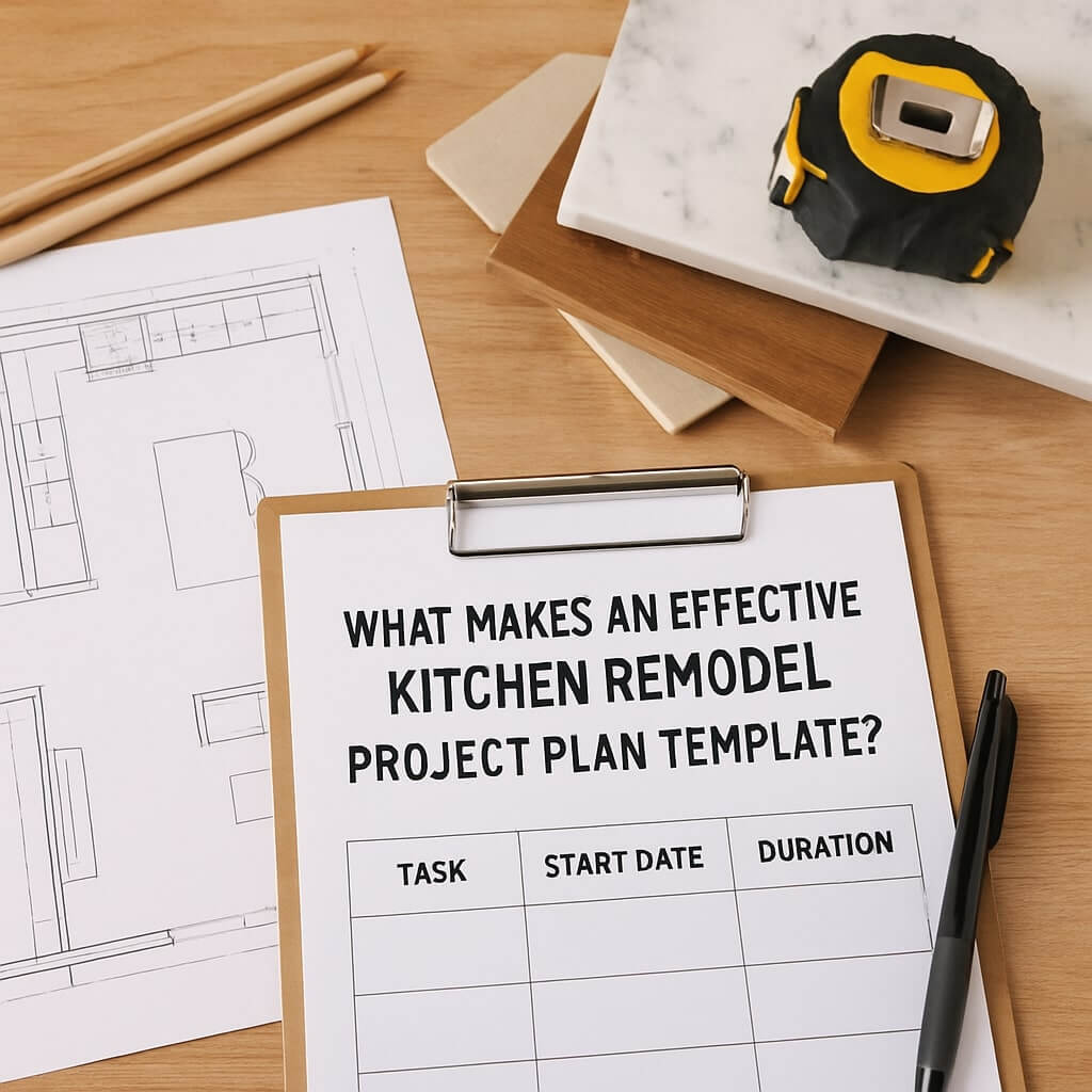 What Makes an Effective Kitchen Remodel Project Plan Template?