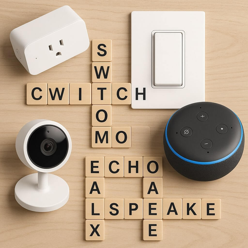 Words Related to Amazon Smart Home Devices in Crosswords